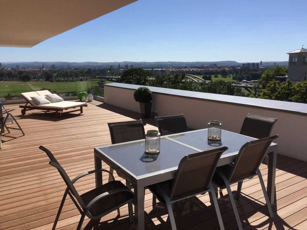 Wohnung Mit Weitblick เดรสเดน ภายนอก รูปภาพ