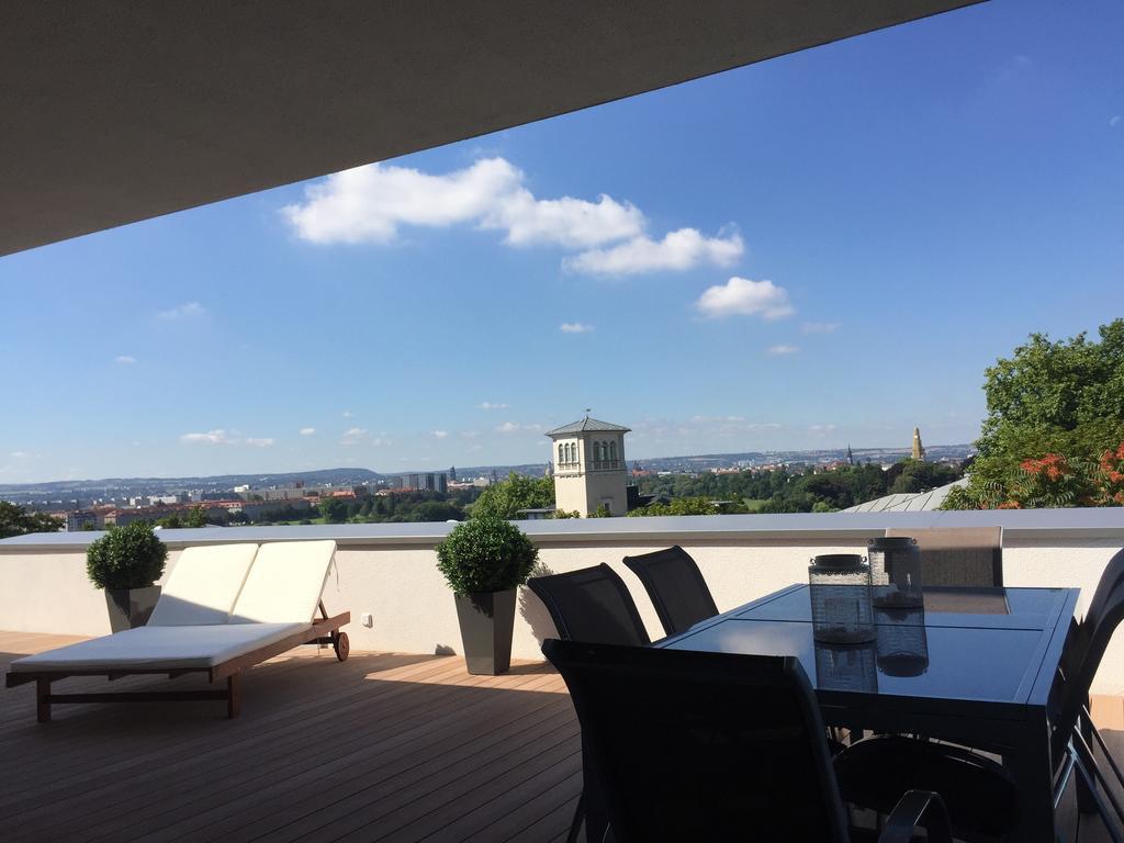 Wohnung Mit Weitblick เดรสเดน ภายนอก รูปภาพ