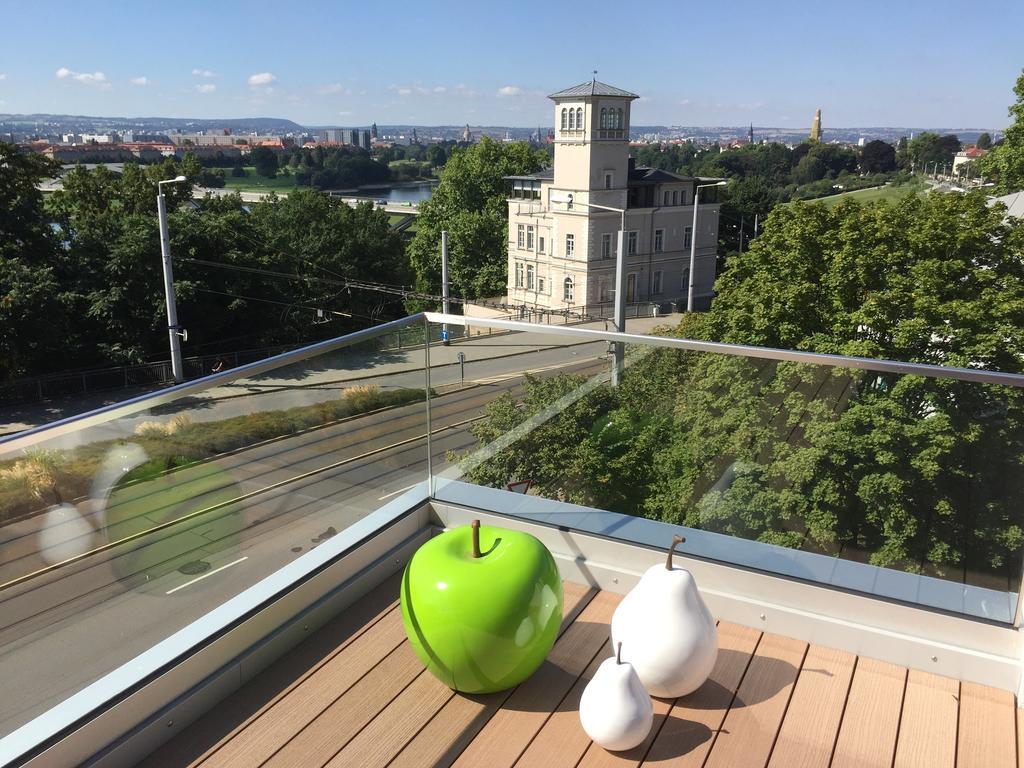 Wohnung Mit Weitblick เดรสเดน ภายนอก รูปภาพ