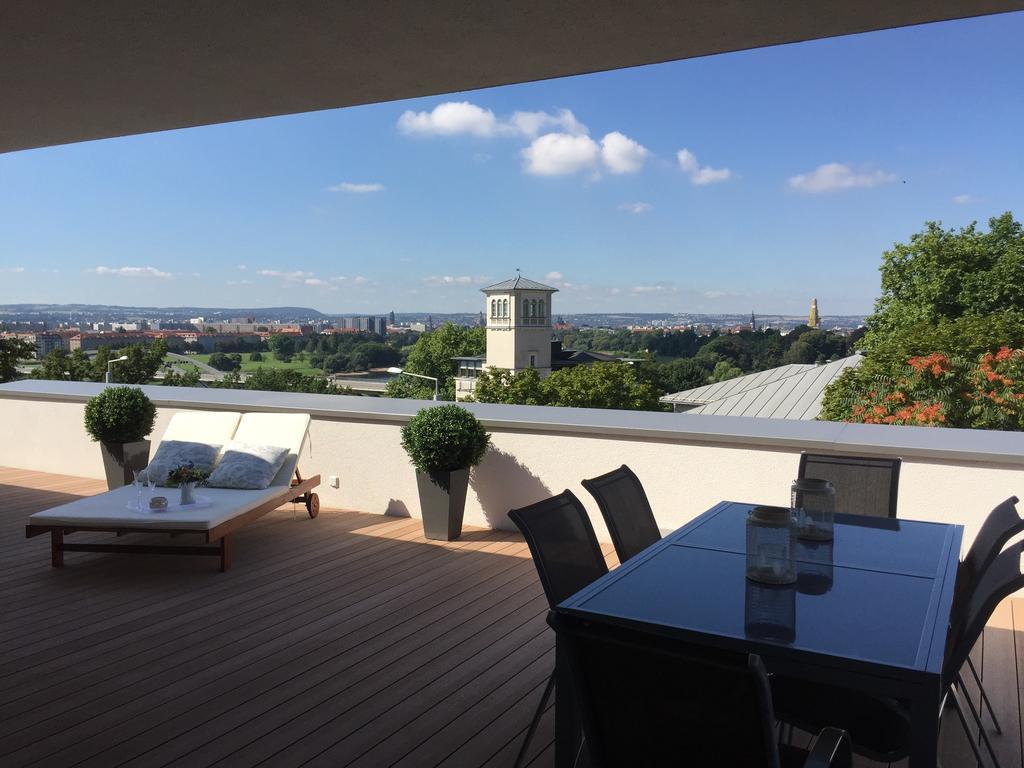 Wohnung Mit Weitblick เดรสเดน ภายนอก รูปภาพ