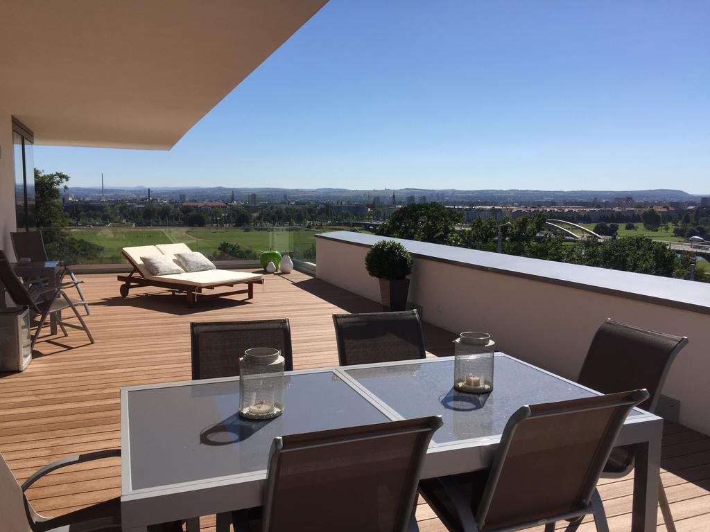 Wohnung Mit Weitblick เดรสเดน ภายนอก รูปภาพ